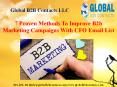 7 Proven Methods To Improve B2b Marketing Campaigns With CFO Email List PowerPoint PPT Presentation