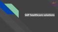 SAP healthcare solutions | SAP ERP for healthcare industry PowerPoint PPT Presentation