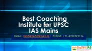 Best Coaching Institute for UPSC IAS Mains