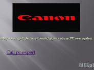 canon printer cant work with various PC