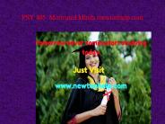 PSY 405  Motivated Minds /newtonhelp.com