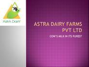Organic Cow Milk in Bangalore - Astra Dairy