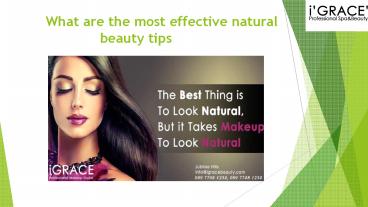 What are the most effective natural beauty tips