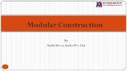 Modular and Prefabricated Buildings