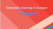 Olympiads Coaching in Gurgoan