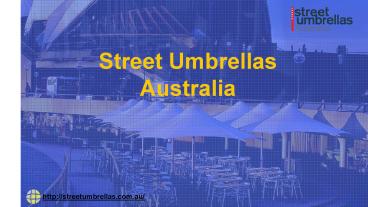 permanent outdoor shade structures- street umbrellas Australia