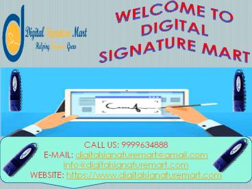 Apply online Digital Signature Certificate with Digital Signature Mart