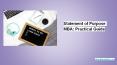 Statement of Purpose MBA: Practical Guide PowerPoint PPT Presentation