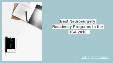 Best Neurosurgery Residency Programs in the USA 2018