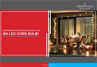 High Quality LED Corn Bulb – LEDMyplace