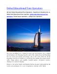 dubai educational tour operators , dubai educational group tour operators , dubai educational tour operator