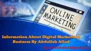 About Digital Marketing Business ~ Abdullah Allad
