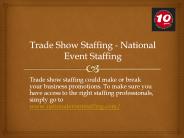 Trade Show Staffing - National Event Staffing