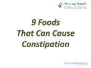 9 Foods That Can Cause Constipation