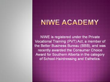 Niwe Academy