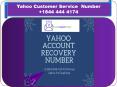 How to Recover Yahoo Mail Password with Security Questions? (1) PowerPoint PPT Presentation