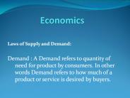 demand and supply