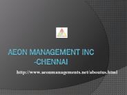 Aeon Management Inc (Velachery)******