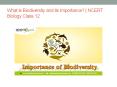 What is Biodiversity and its Importance? | NCERT Biology Class 12 PowerPoint PPT Presentation