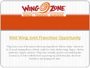 Wild Wing Joint Franchise Opportunity (1)