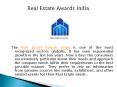 Real Estate Awards India PowerPoint PPT Presentation