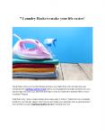 7 Laundry Hacks to make your life easier! PowerPoint PPT Presentation