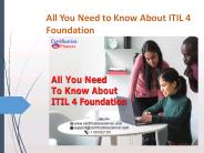 All You Need to Know About ITIL 4 Foundation