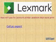 Lexmark printer support
