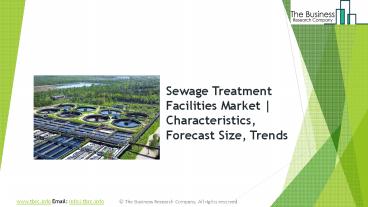 Sewage Treatment Facilities Global Market Report 2019