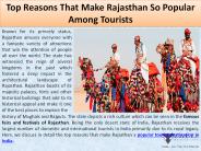 Top Reasons That Make Rajasthan So Popular Among Tourists