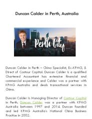 Calder  in Perth, Australia