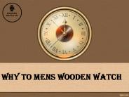 WHY TO MENS WOODEN WATCH