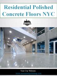 Residential Polished Concrete Floors NYC