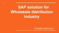SAP ERP wholesale distribution industry PowerPoint PPT Presentation