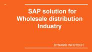 SAP ERP wholesale distribution industry