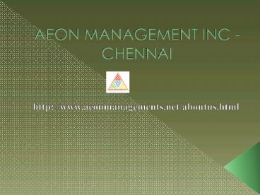 (Aeon) Management Inc Chennai Velachery Reviews