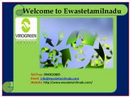 Waste Recycling Services Tamil Nadu