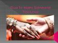 Dua To Marry Someone You Love PowerPoint PPT Presentation