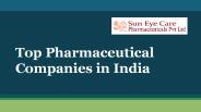 Top 10 Ophthalmology Company in India