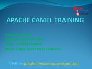 Apache Camel Training | Apache Camel Online Job Support from India