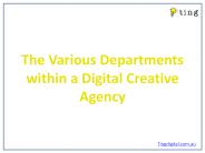 The Various Departments within a Digital Creative Agency