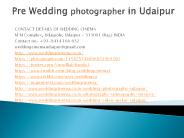 Pre Wedding Photographer in Udaipur