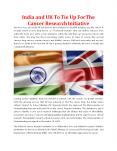 India And UK To Tie Up For The Cancer Research Initiative - ACRI India PowerPoint PPT Presentation