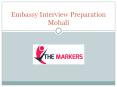 Embassy Interview Preparation Mohali PowerPoint PPT Presentation