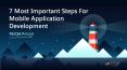 7 Most Important Steps For Mobile Application Development PowerPoint PPT Presentation