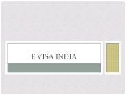 E Visa India