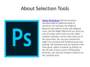Know about selection tools from Photoshop