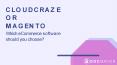 CloudCraze or Magento: Which E-commerce Software Should You Choose? PowerPoint PPT Presentation