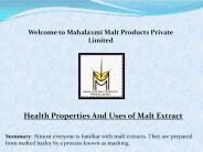 Malt extract liquid , Liquid malt extract , malt extract