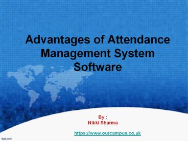 Benefits of electronic attendance management system software. (1)